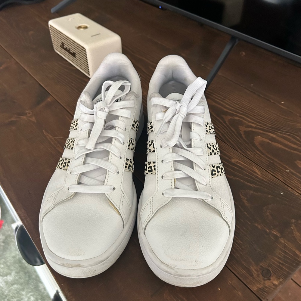 Adidas White Sneakers with Animal Print - Picture 3 of 6